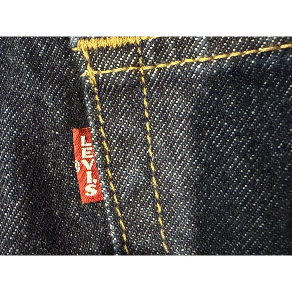 Levi premium denim Ribcage Wide Leg jeans Big E Sz 28 - Picture 3 of 12
